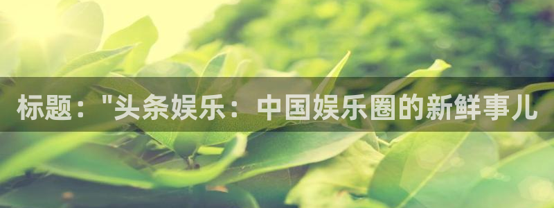 壹号大舞台,有梦你就来：标题：\