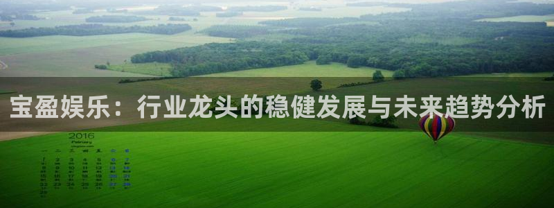 壹号电子娱乐app下载最新版本：宝盈娱乐：行业龙头的稳健发展与未来趋势分析